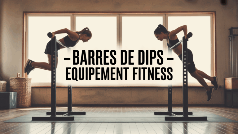 Deux barres de dips en acier, mouvement fitness moderne