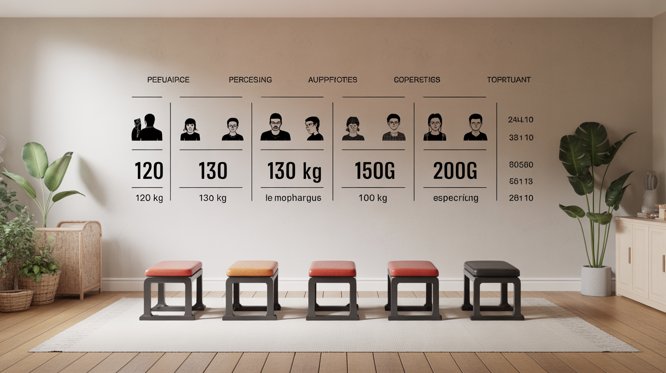 tableau comparatif bancs pour lombaires capacite reglages
