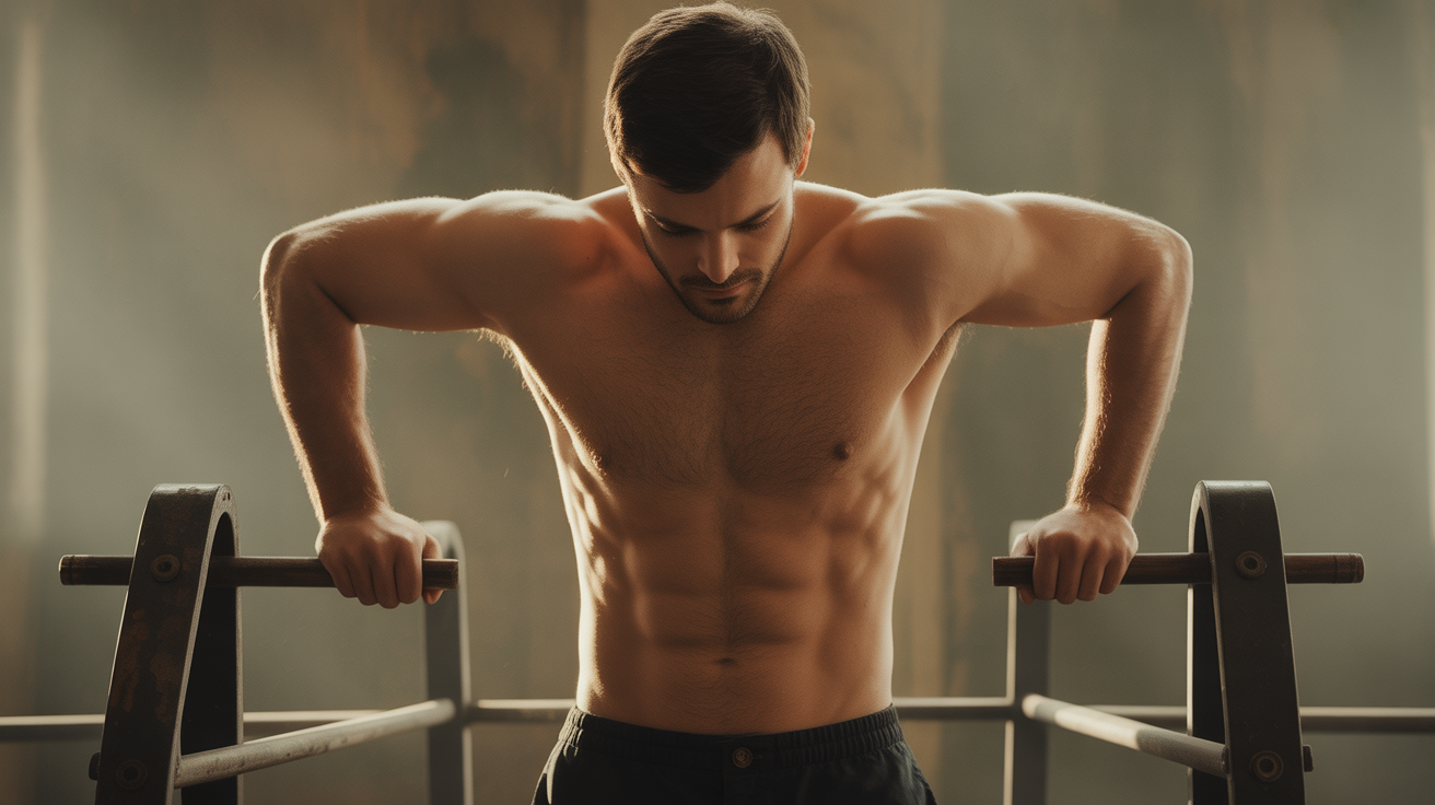 Dips penché pour muscler bas des pectoraux