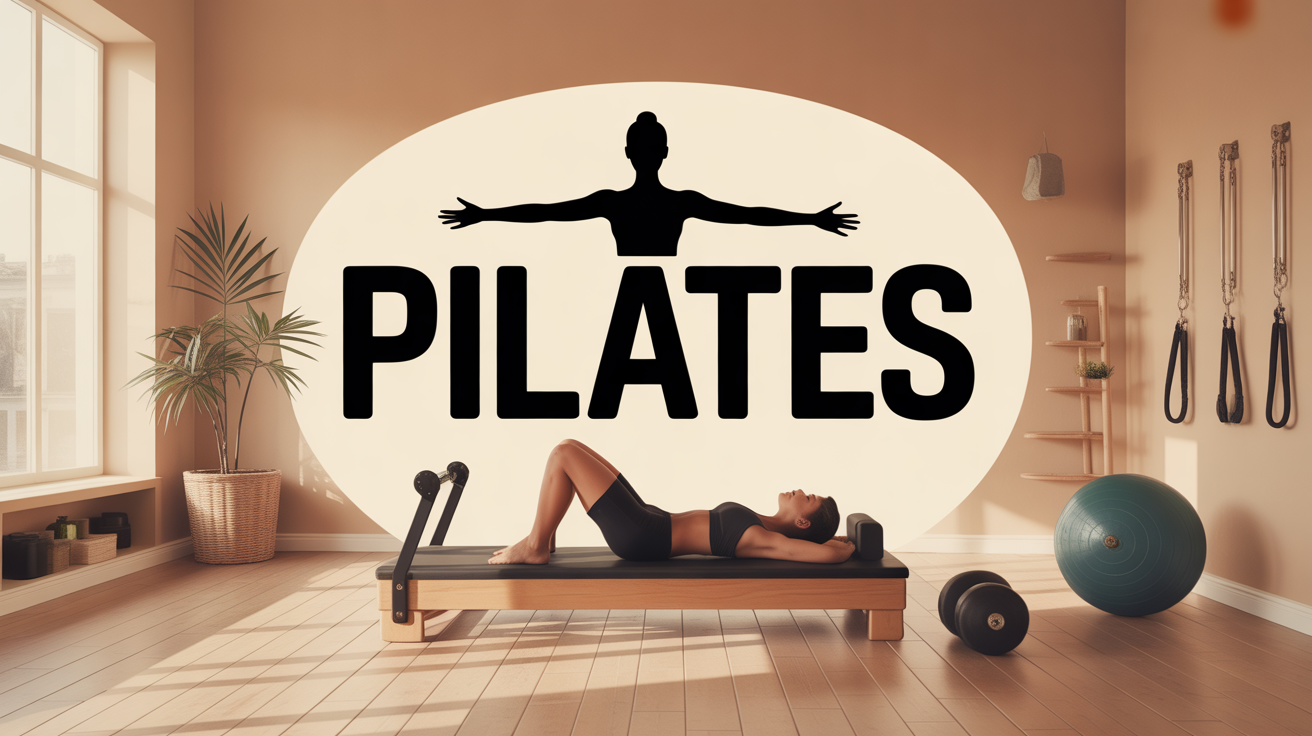 Illustration anneau de pilates sur tapis de gym