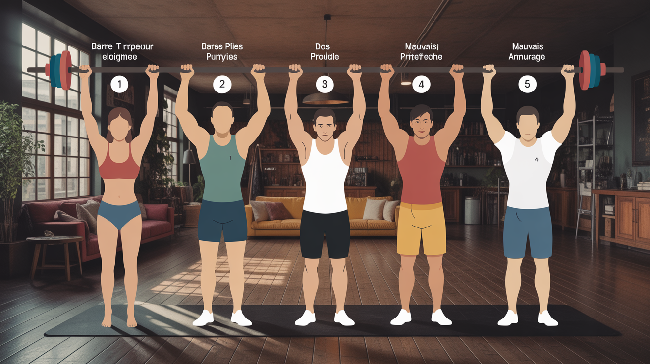 Infographie erreurs power snatch technique et correction
