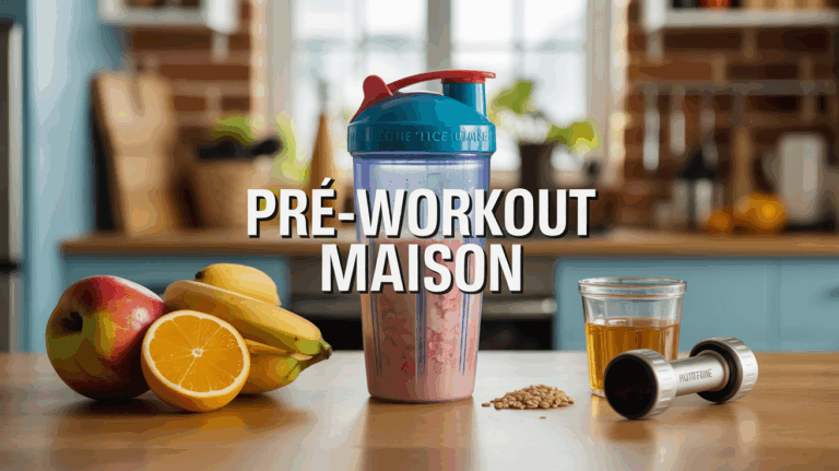 pre workout maison ingrédients shaker cafe banane creatine
