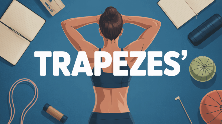 Dos athletique et equipement pour renforcement des trapezes