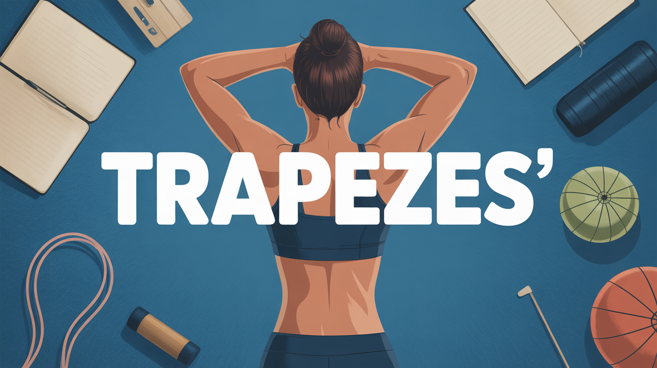 Dos athletique et equipement pour renforcement des trapezes