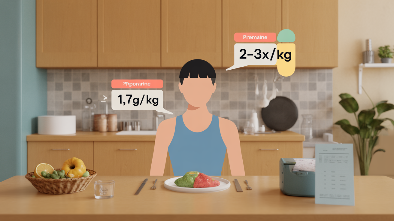 routine fessiers progression 2-3x semaine nutrition infographie
