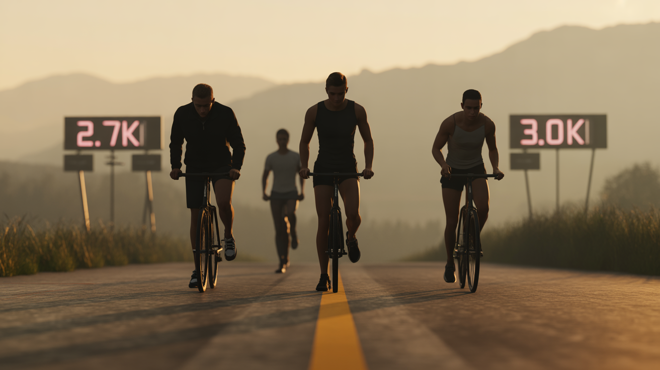 test VMA Cooper Luc Leger sur piste chrono distance
