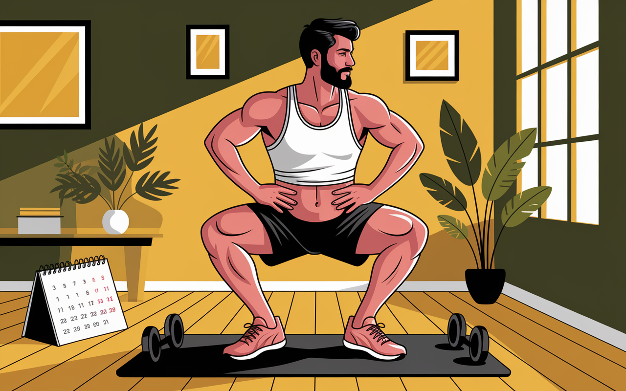 Hip thrust squats fessiers homme programme