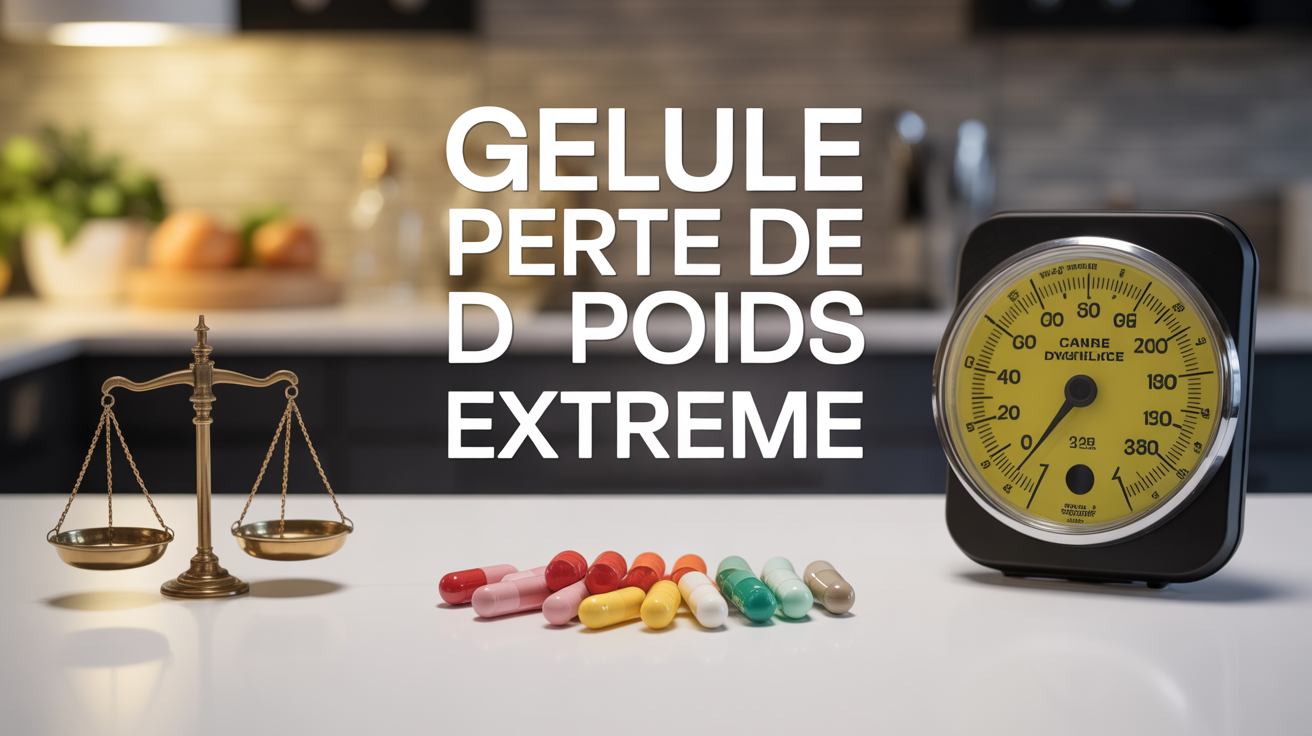 gelule perte de poids extreme pilulier balance mètre ruban