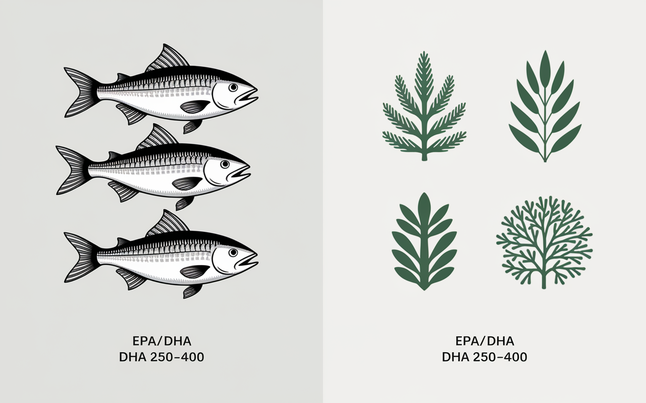 capsules omega 3 marins vegan differences