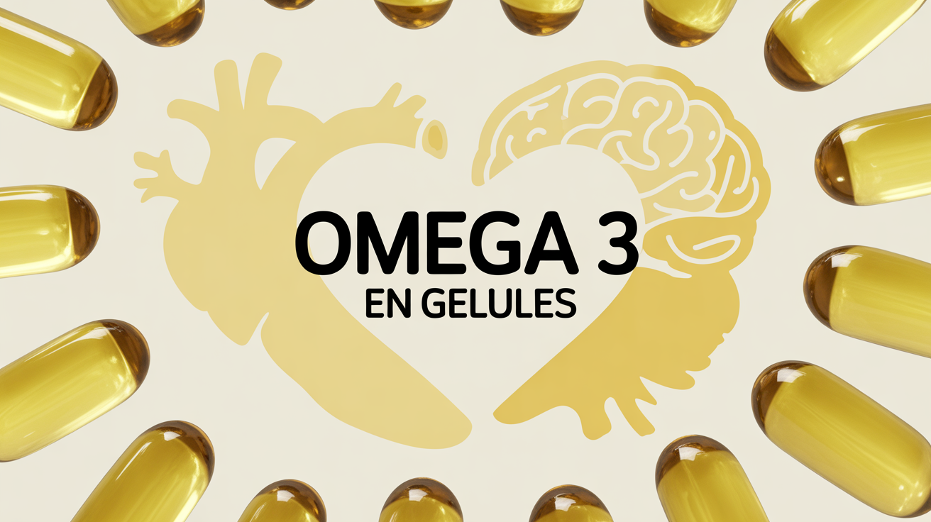 capsules omega 3 vue cercle coeur cerveau