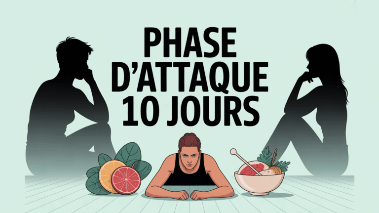 pèse-personne digital phase attaque 10 jours aliments protéiques