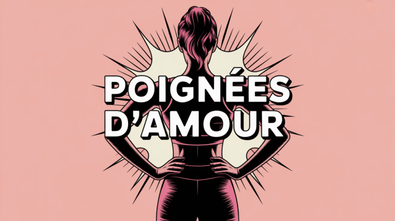 Vue femme dos tenue sportive poignees d amour motivation