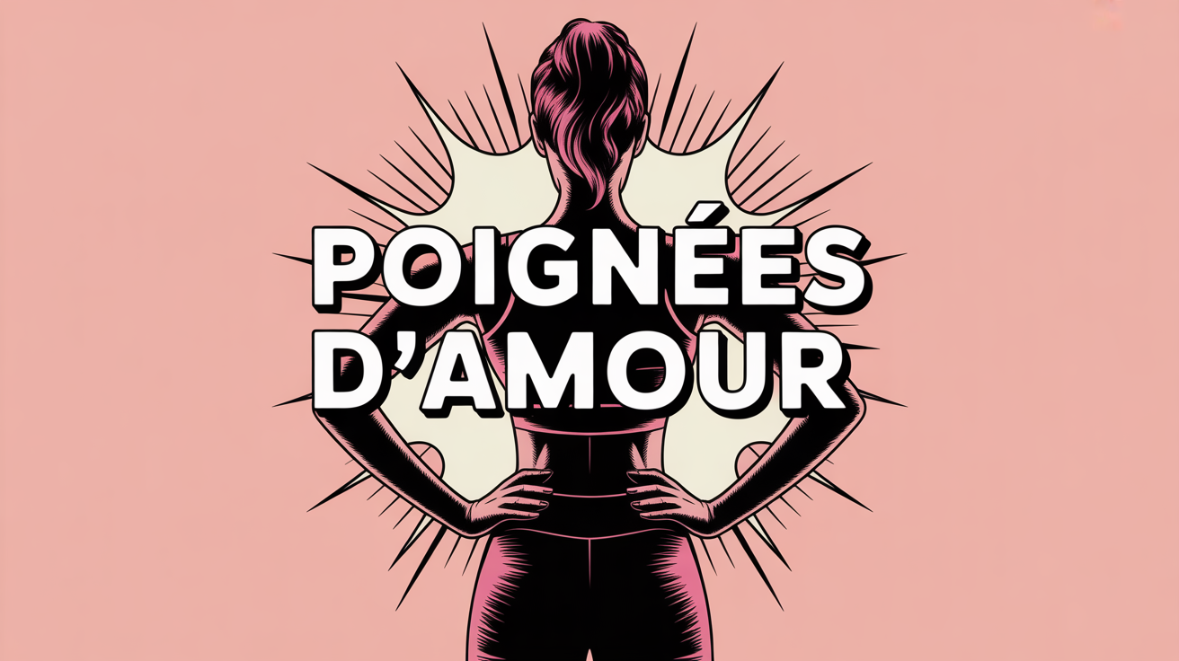 Vue femme dos tenue sportive poignees d amour motivation