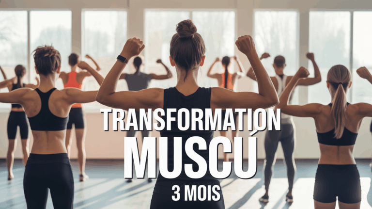 silhouettes hommes femmes entrainement salle transformation muscu 3 mois
