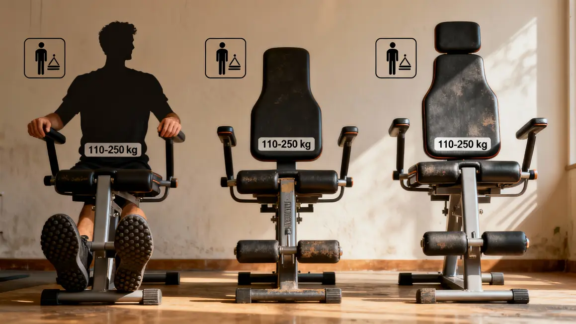 tableau critères chaise romaine musculation charge stabilité