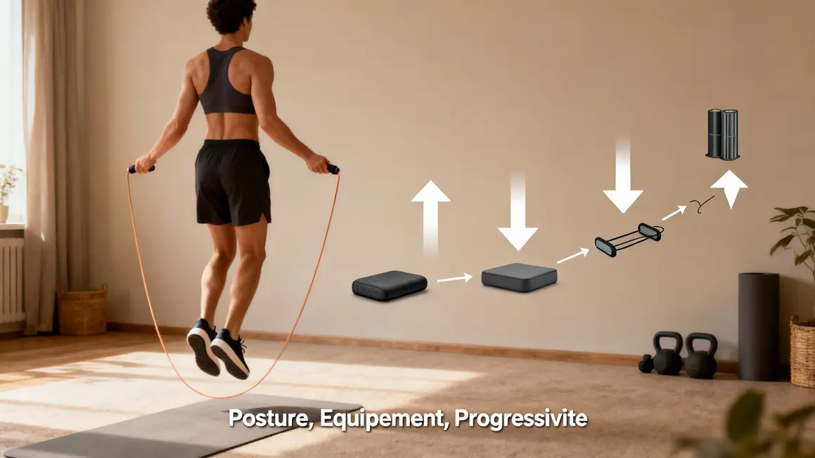 Posture et équipement pour corde à sauter en sécurité