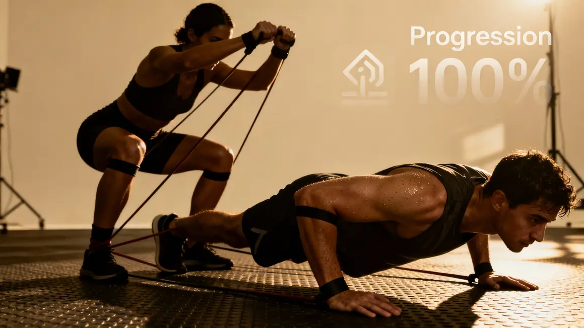 elastique musculation squat pompe avantages progression