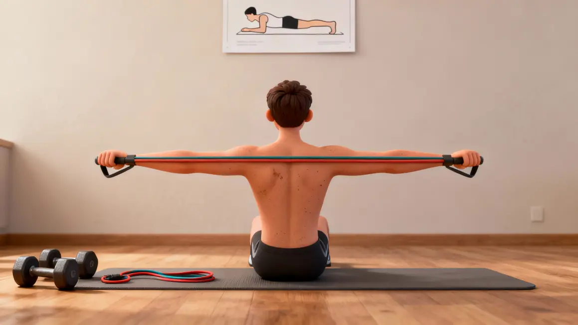 developpe couche elastique musculation dos droit