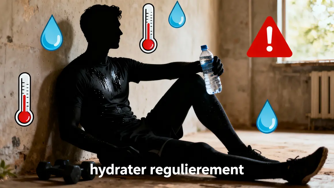Signal alerte hydratation vetement de sudation noir