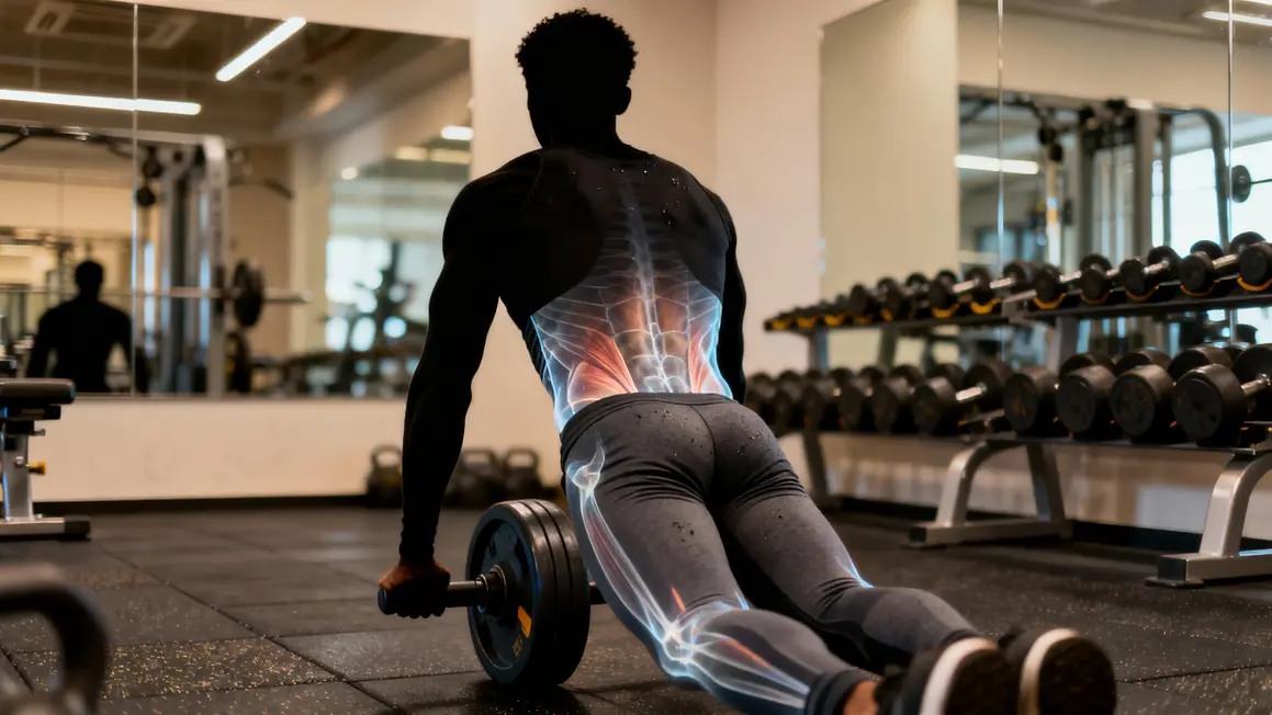 roue abdominale utilisation tronc posture gainee