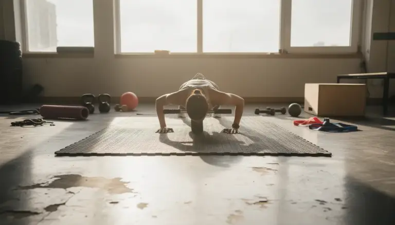roue abdominale gainage sur tapis en salle