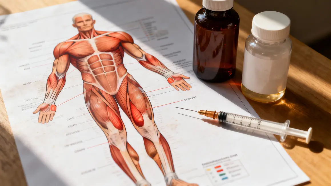 schema corps humain zones musculaires croissance