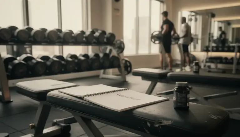 Salle de sport moderne flacons génériques Winstrol