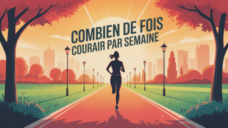 courir combien de fois par semaine, silhouette courant au lever du soleil