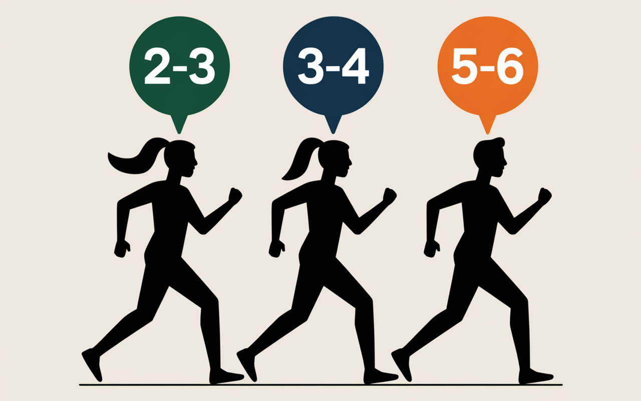 courir combien de fois par semaine selon niveau