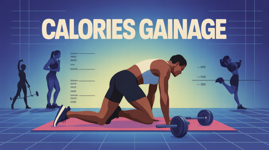 Schema calories 1 minute de gainage personnage tapis