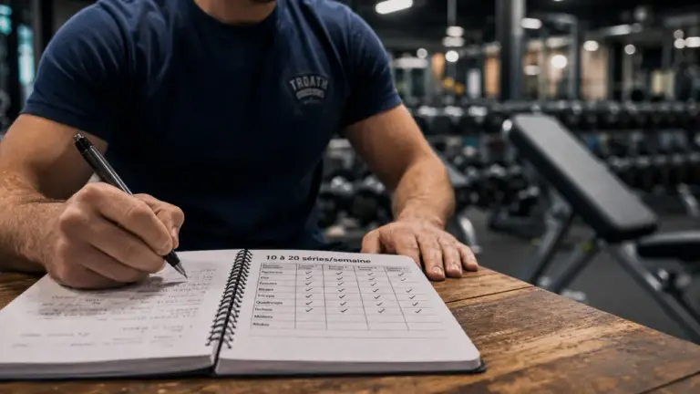 Combien de serie par muscle : 10 à 20 séries/semaine pour progresser sans s’épuiser
