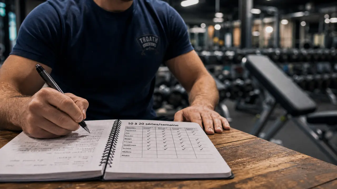 Combien de serie par muscle : 10 à 20 séries/semaine pour progresser sans s’épuiser