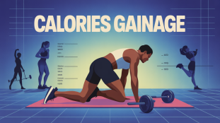 Schema calories 1 minute de gainage personnage tapis