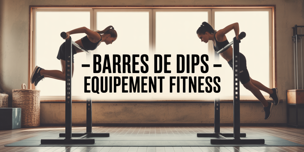 Deux barres de dips en acier, mouvement fitness moderne