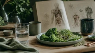 Comment detoxifier son corps : eau et légumes verts
