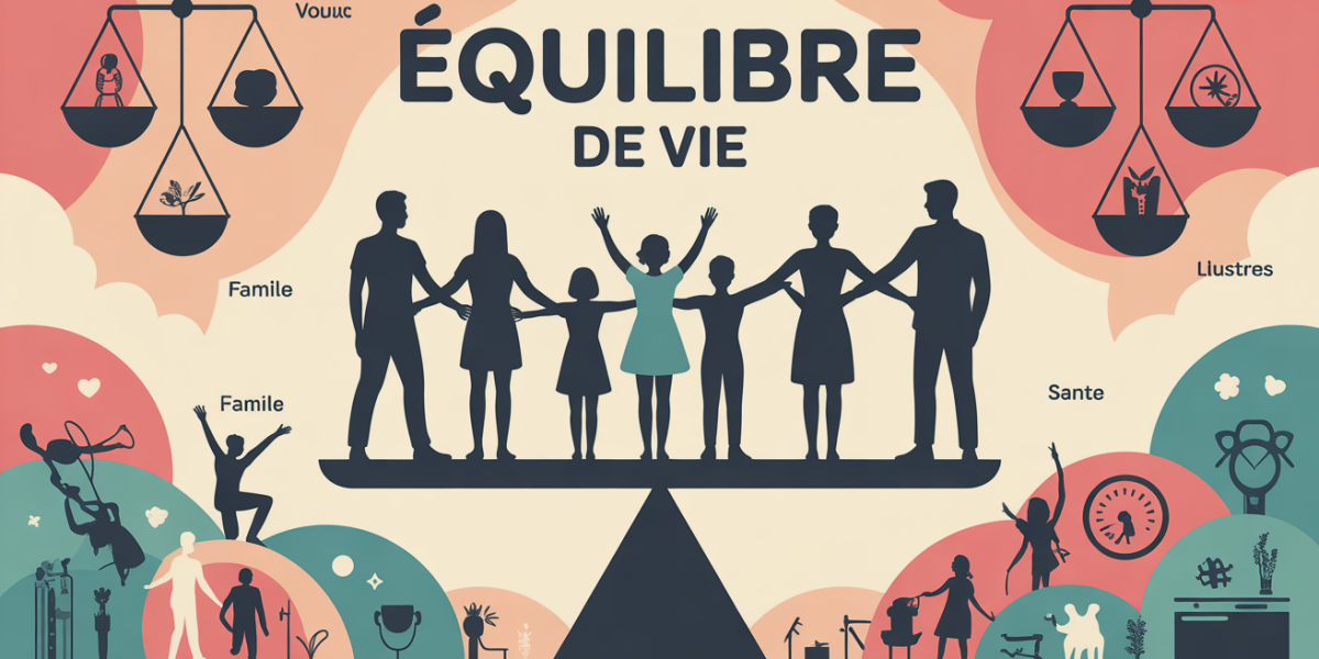 équilibre de vie balance travail famille santé loisirs