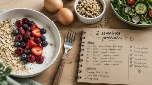 Menu regime proteine 2 semaines équilibré : énergie sans fatigue