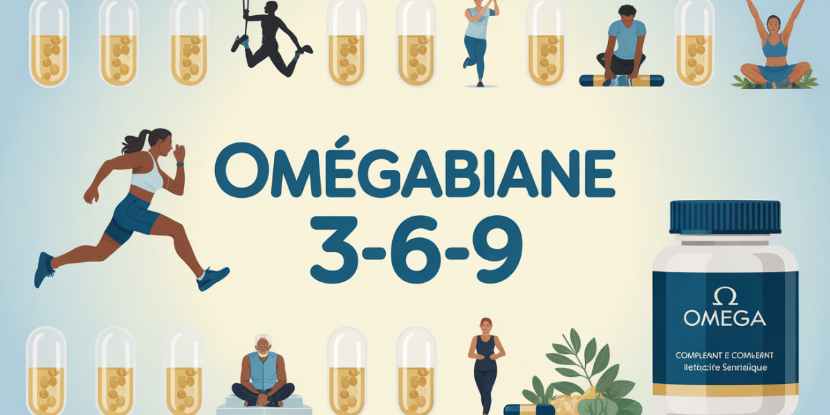 Capsules Omegabiane 3-6-9 sur fond blanc bien-être
