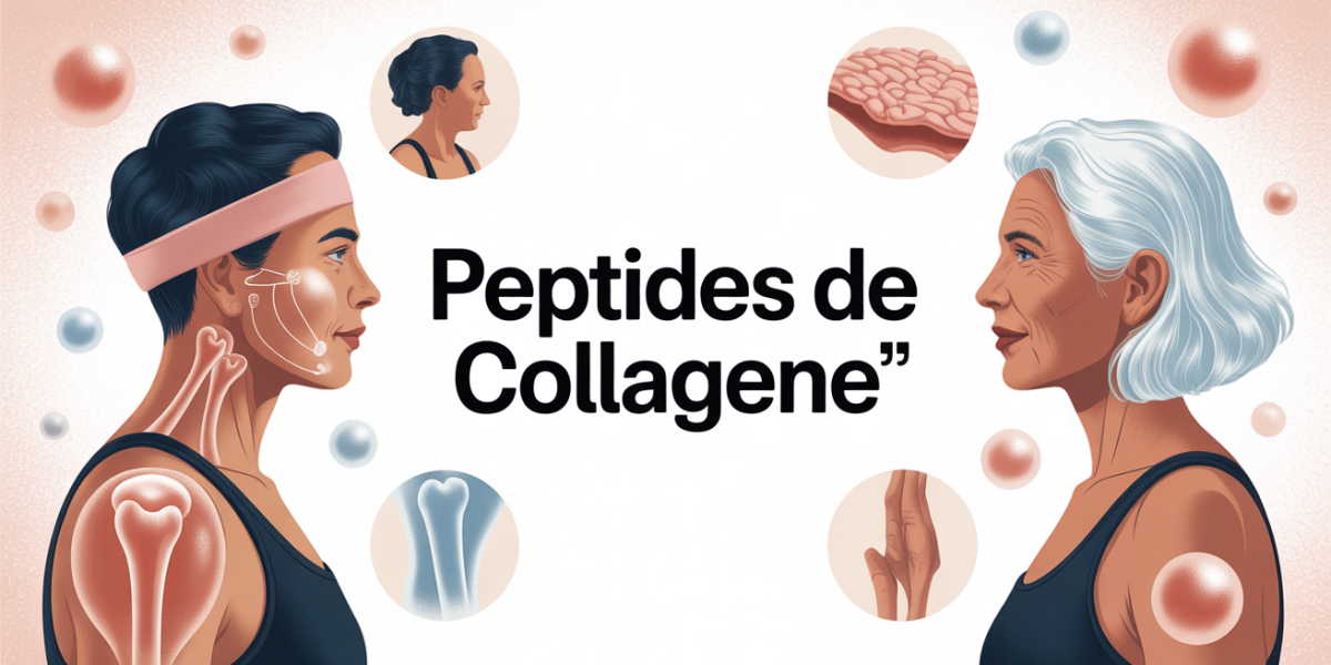 Peptides de collagene silhouette sportif senior bienfaits peau articulations cheveux
