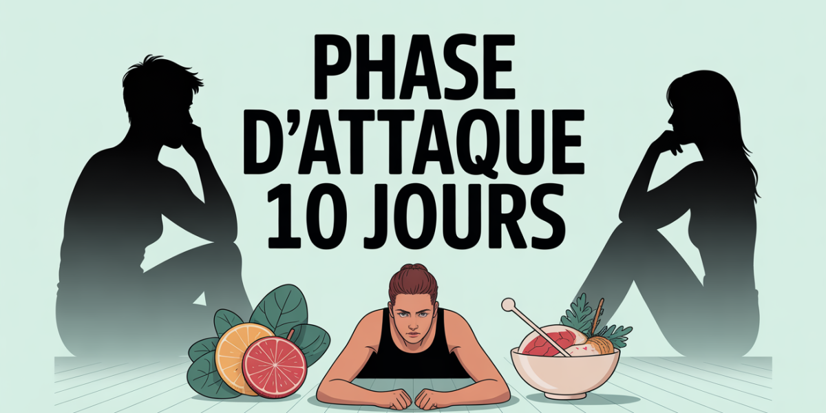 pèse-personne digital phase attaque 10 jours aliments protéiques