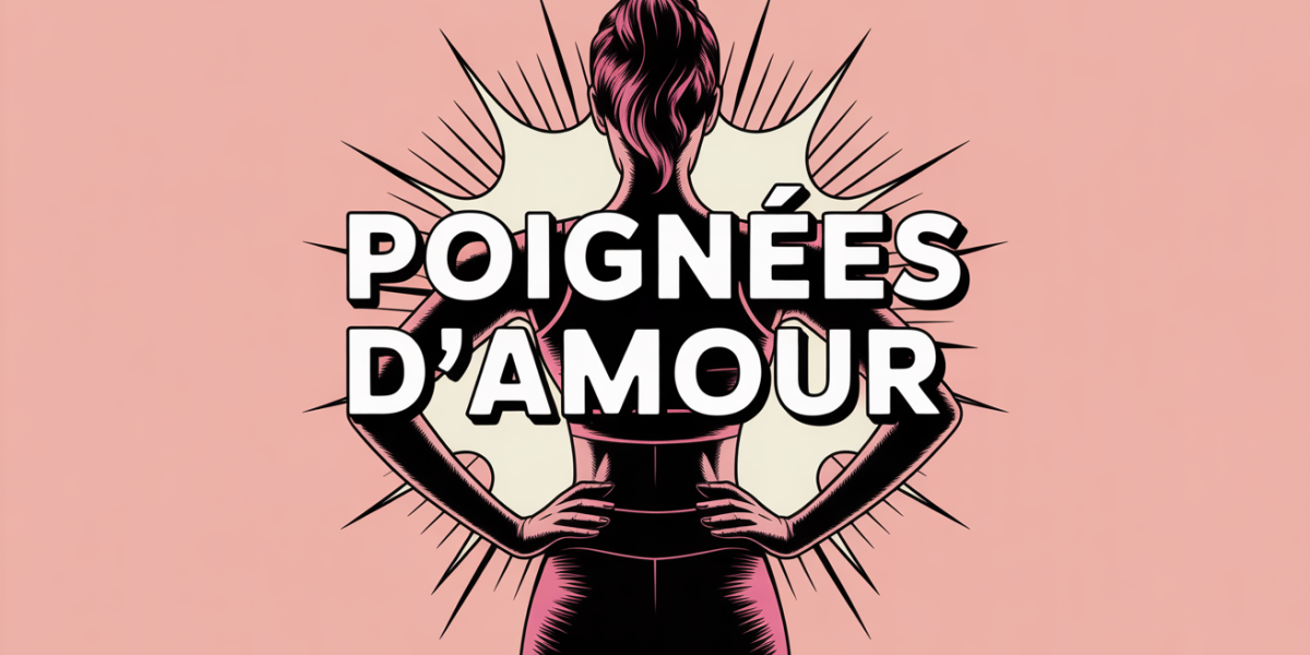 Vue femme dos tenue sportive poignees d amour motivation