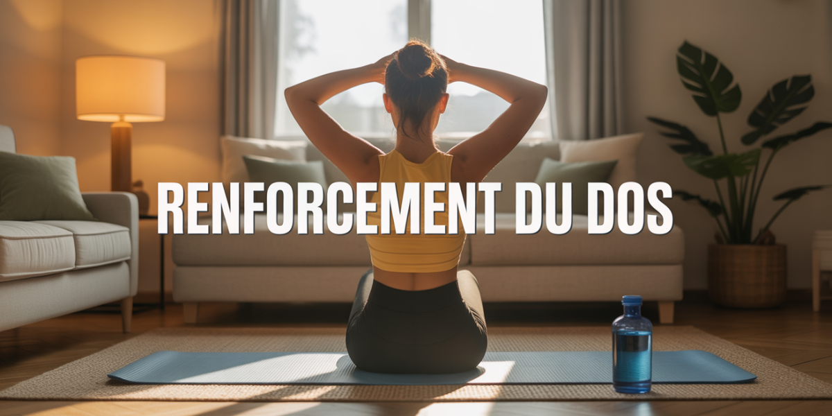 Renforcement du dos à la maison sur tapis