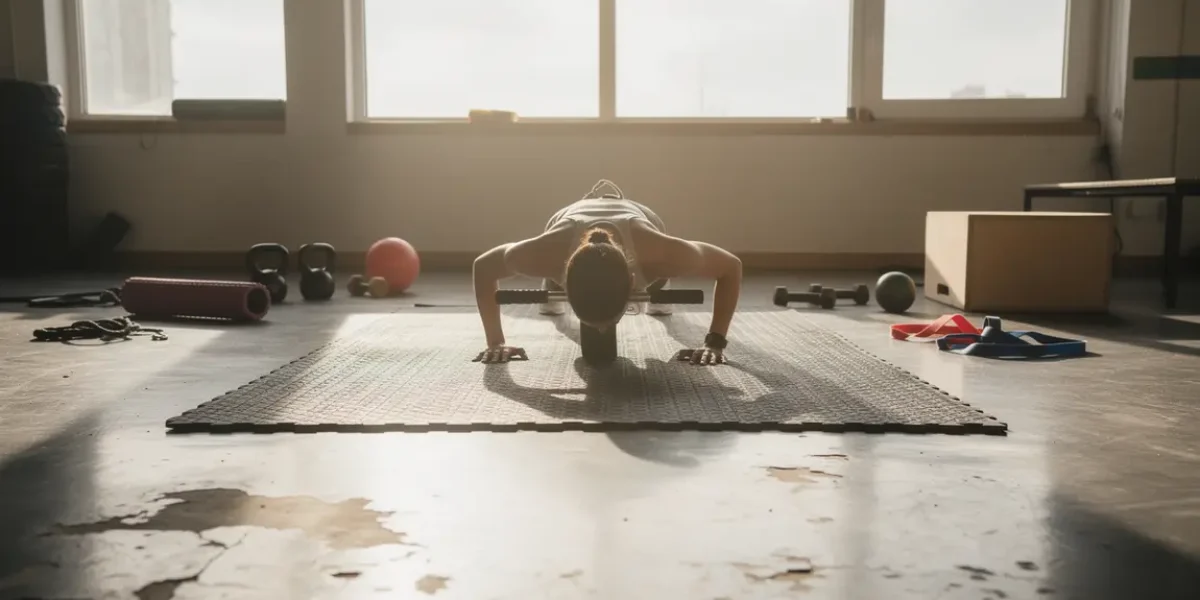 roue abdominale gainage sur tapis en salle