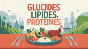 tableau glucide lipide proteine assiette équilibrée colorée