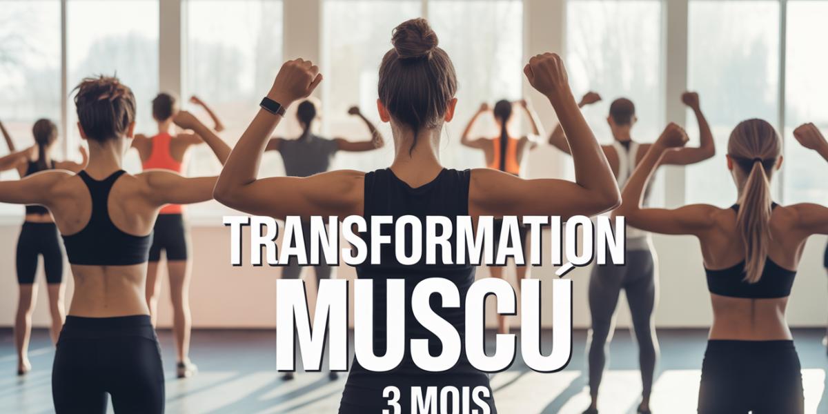 silhouettes hommes femmes entrainement salle transformation muscu 3 mois